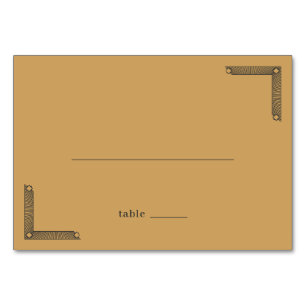 Numéro De Table Accent géométrique bronzé sophistiqué