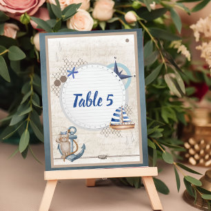Numéro De Table Ahoy C'est un garçon Aventure nautique attend
