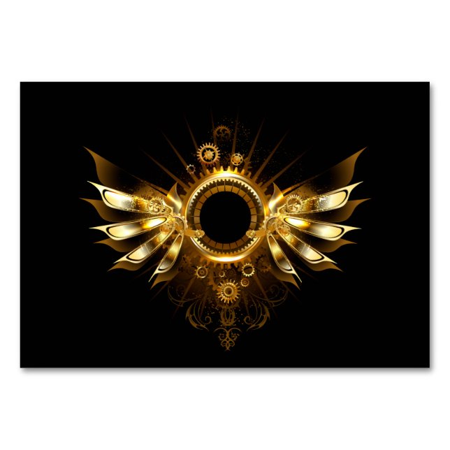 Numéro De Table Ailes de Steampunk (Devant)