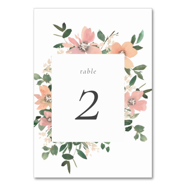 Numéro De Table Amour du jardin (Par défaut)