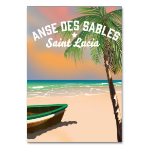 Numéro De Table Anse Des Sables Sainte-Lucie