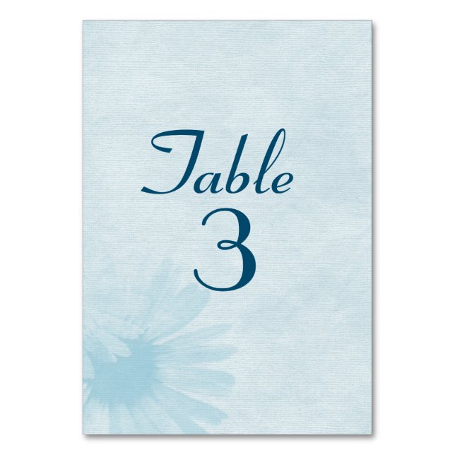 Numéro de table Aqua Mariage Daisy (Par défaut)