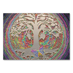 Numéro De Table Arbre d'or avec Butterly