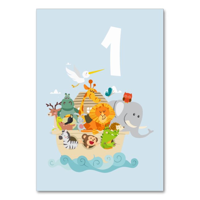 Numéro De Table Arche de Noé - animaux (Par défaut)