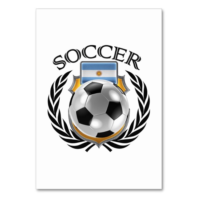 Numéro De Table Argentine Soccer 2016 (Dos)