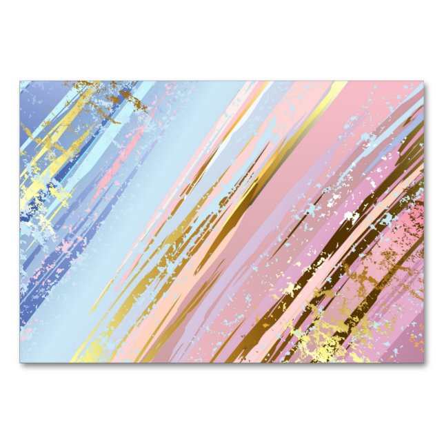 Numéro De Table Arrière - plan rose texturé (Devant)