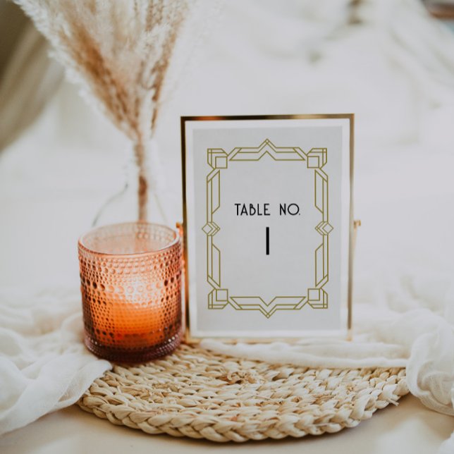 Numéro De Table Art Déco Old Hollywood 1920's Numéro de tableau (Créateur téléchargé)