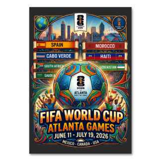 Numéro De Table Atlanta Georgia FIFA World Cup 2026