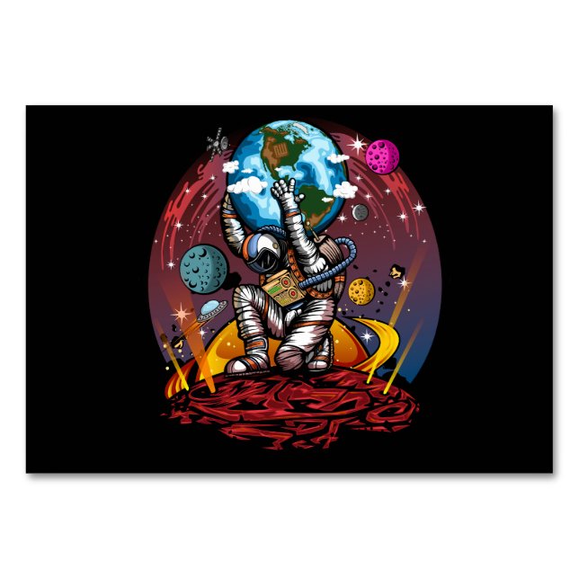 Numéro De Table Atlas Space Man (Devant)