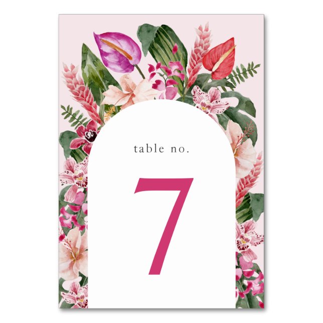Numéro De Table Baby shower tropical (Par défaut)