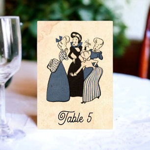 Numéro De Table Bague de fiançailles drôle rétro vintage Mariage r