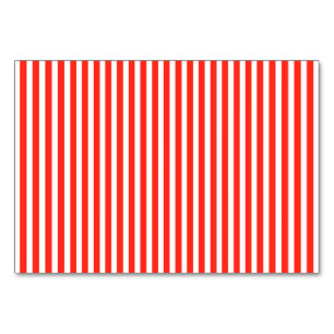 Numéro De Table Balançoires de cirque rouge et blanc