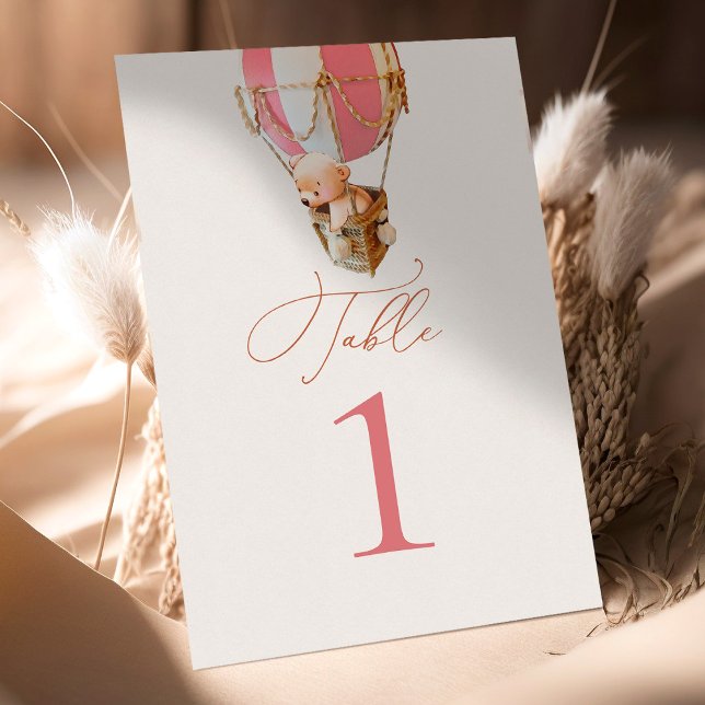 Numéro De Table Ballons d'ours Numéro de tableau (Créateur téléchargé)