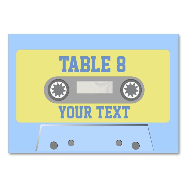 Numéro De Table Bande Cassette (Dos)
