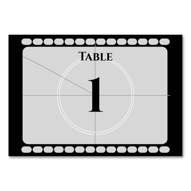 Numéro De Table Bande film (Devant)
