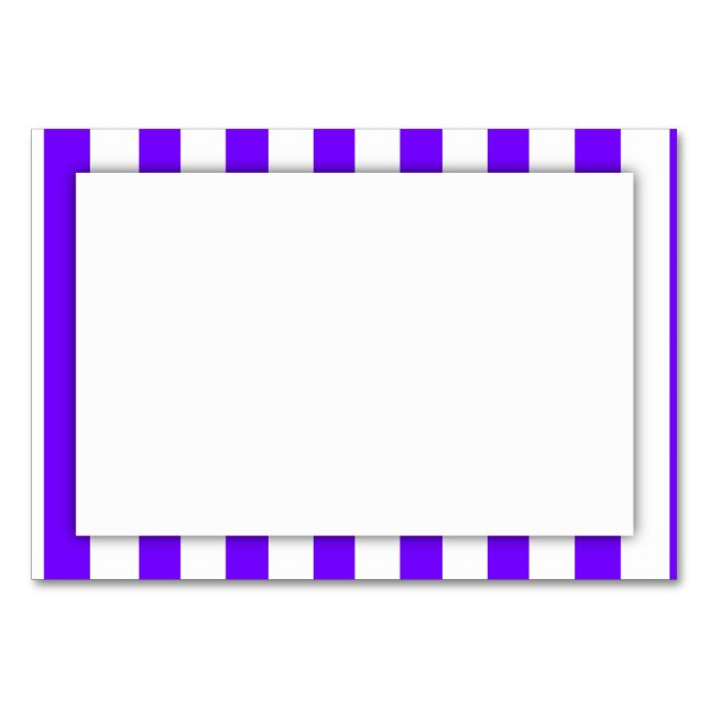 Numéro De Table Bandes pourpres (Ajouter 2ème Couleur) (Devant)