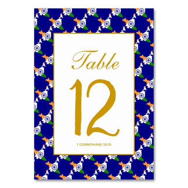 Numéro De Table Banquet Mariage de la fête de l'INDE (Par défaut)