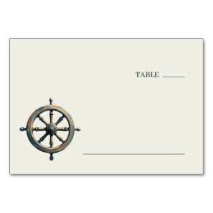 Numéro De Table Barre de Vaisseau Vintage Bronze Nostalgique