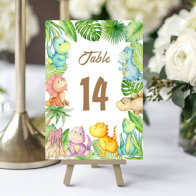 Numéro De Table Bébé Dinosaure (Créateur téléchargé)