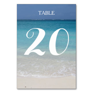 Numéro De Table Belle plage | Turks and Caicos Photo