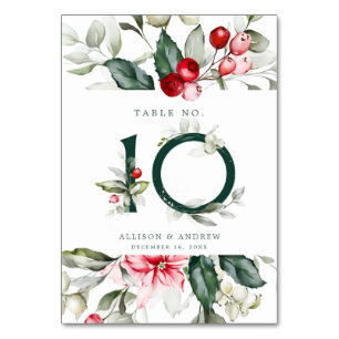 Numéro De Table Berry   Numéro de tableau 10
