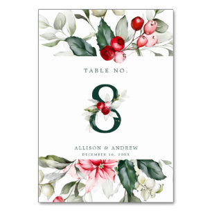 Numéro De Table Berry   Numéro de tableau 8