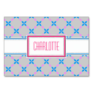 Numéro De Table Blau Weiße Tischkarten