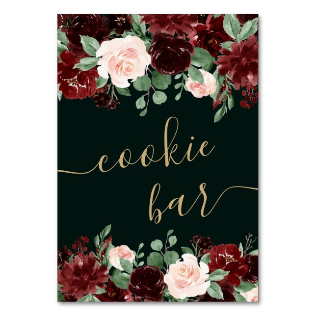 Numéro De Table Bloom rustique | Terracotta et Marsala Guestbook (Par défaut)