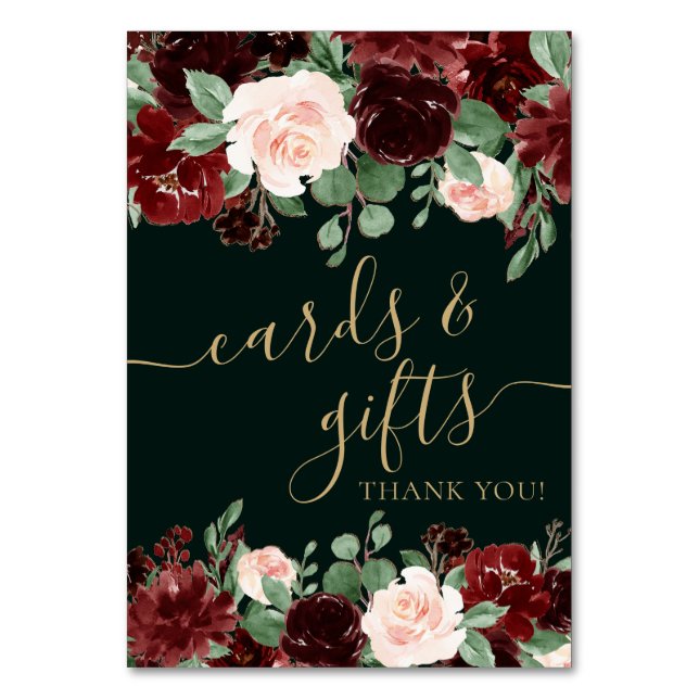 Numéro De Table Bloom rustique | Terracotta et Marsala Red Gift (Par défaut)