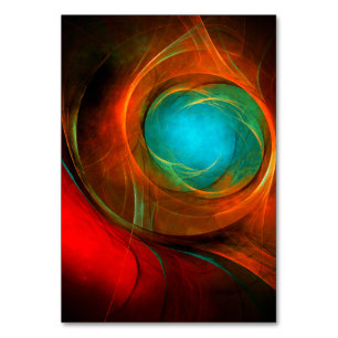 Numéro De Table Blue Eye Moderne Abstrait Art Cool Motif #16