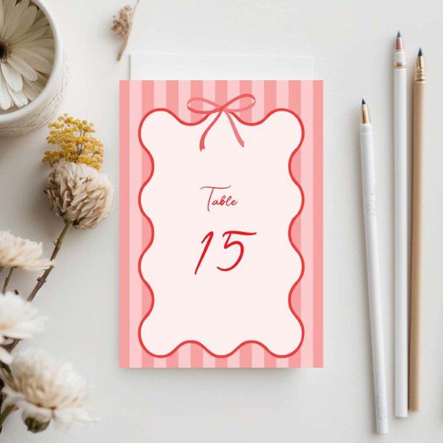Numéro De Table Bordure en ruban lunaire (Créateur téléchargé)