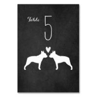 Boston Terrier Chien Silhouettes Réception de mari