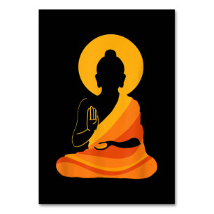 Numéro De Table Bouddha YingYang Zen Yoga, Détendez-vous, Profitez