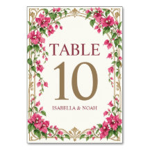 Bougainville Art Nouveau Rose Floral Mariage 