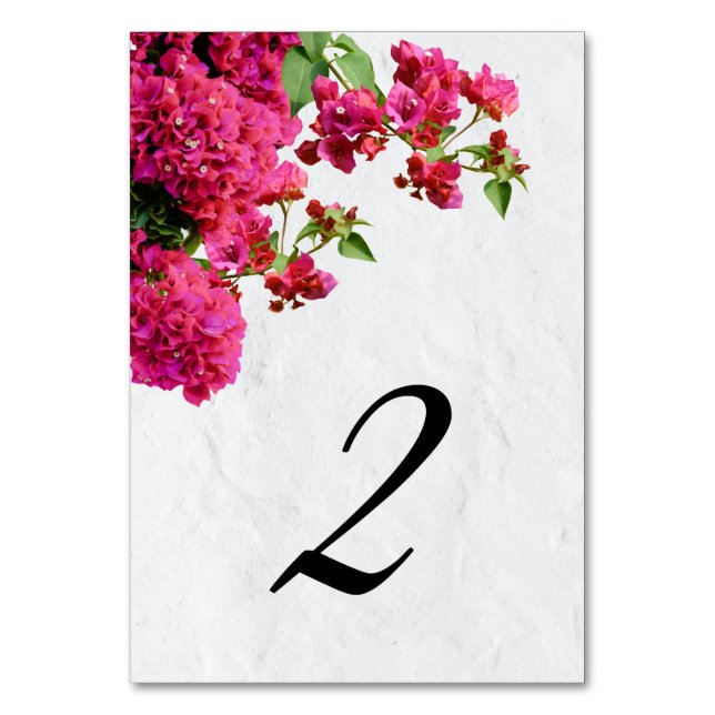 Numéro De Table Bougainvillea Méditerranée Grec Mariage (Par défaut)