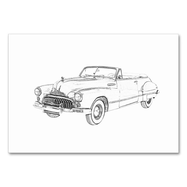 Numéro De Table Buick Roadmaster 1947 (Devant)