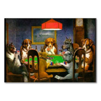 C.M. Coolidge Chiens Jouant Au Poker