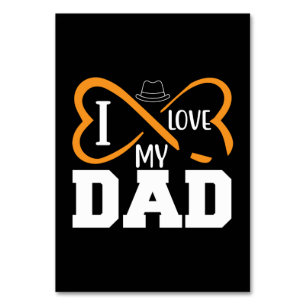 Numéro De Table Cadeaux papa J'aime mon père
