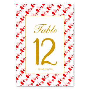 Numéro De Table CANADA Banquet Célébration Mariage