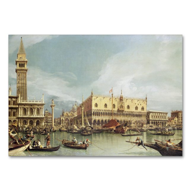 Numéro De Table Canaletto - Le Molo, Venise (Devant)