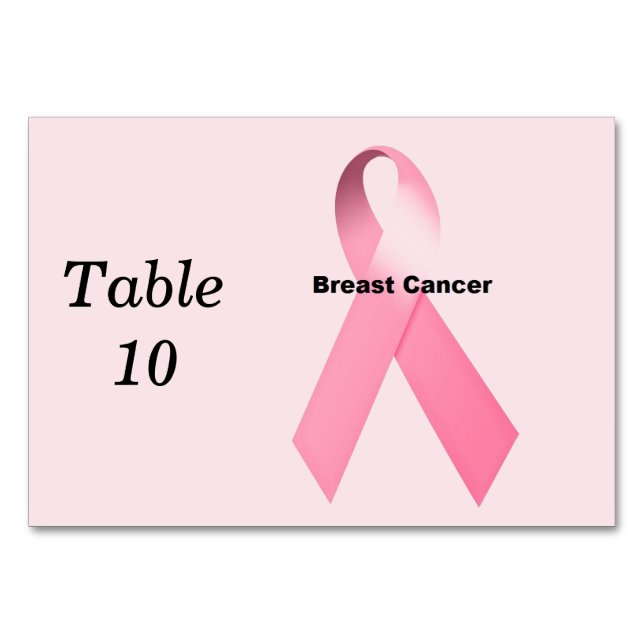 Numéro De Table Cancer du sein (Dos)