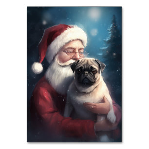 Numéro De Table Carlin Avec Noël Festif Du Père Noël
