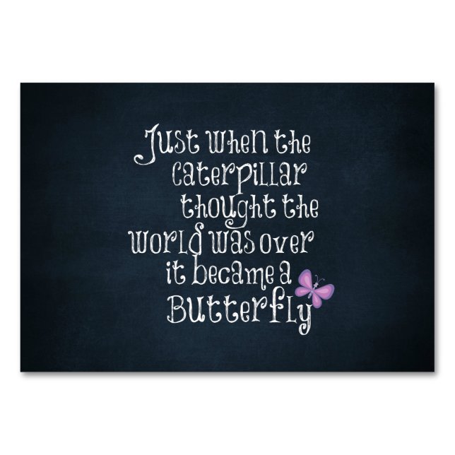 Numéro De Table Caterpillar Inspirationnel (Devant)