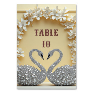 Numéro De Table Célébration de style Crystal Romance