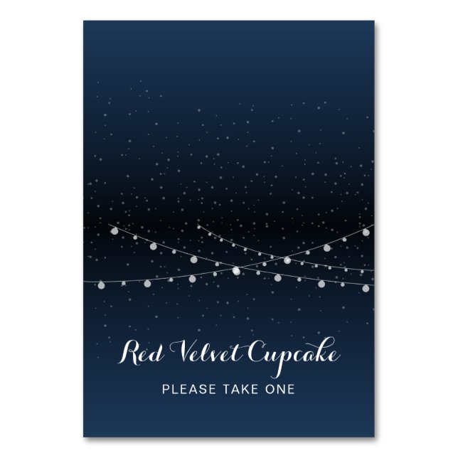 Numéro De Table Céleste Marine Bleu étoiles Mariage de nuit Étique (Par défaut)