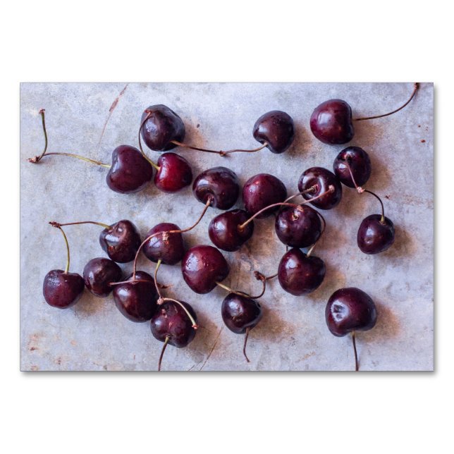 Numéro De Table Cerises (Devant)