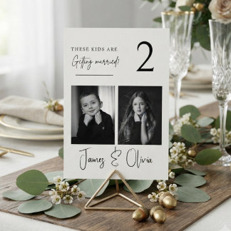 Numéro de table "Ces enfants se marient"
