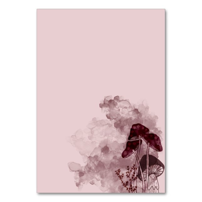 Numéro De Table Champignons du Neon Bourgogne (Par défaut)