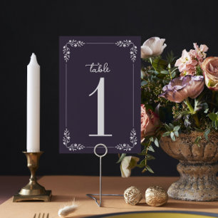 Numéro De Table Charlotte Frame Couleurs courbes Mariage