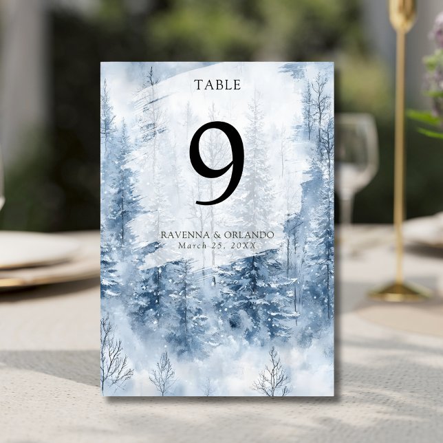 Numéro De Table Château de la forêt hantée Mariage Romance Moonlak (Créateur téléchargé)